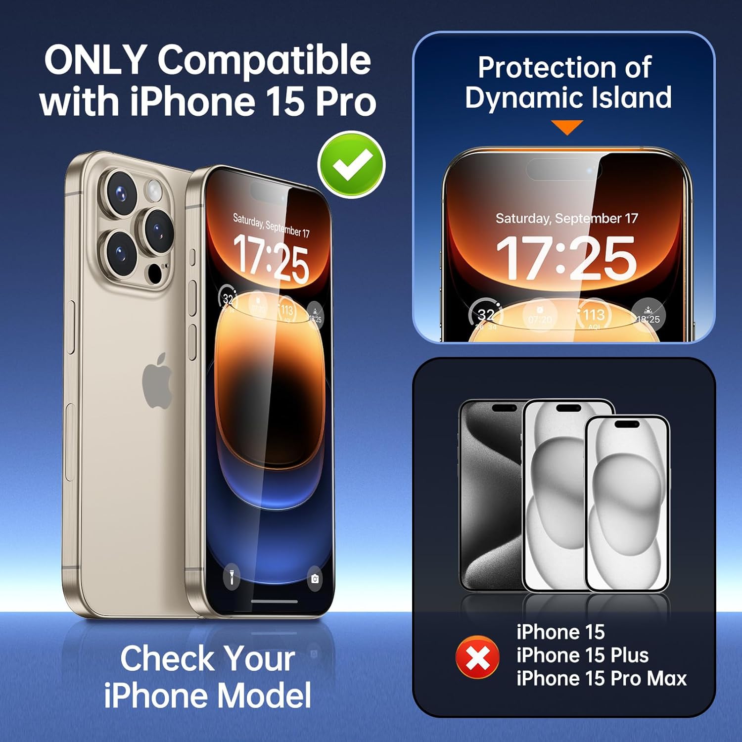 SYNCWIRE Privacy Screen Protector for iPhone 15 Pro 6.1''[2-Pack], Unbreakable True 28¡ã Anti Spy Tempered Glass Saver Black [Easy Installation Frame] [9H Hardness] [Bubble Free] [Sensitive Touch]