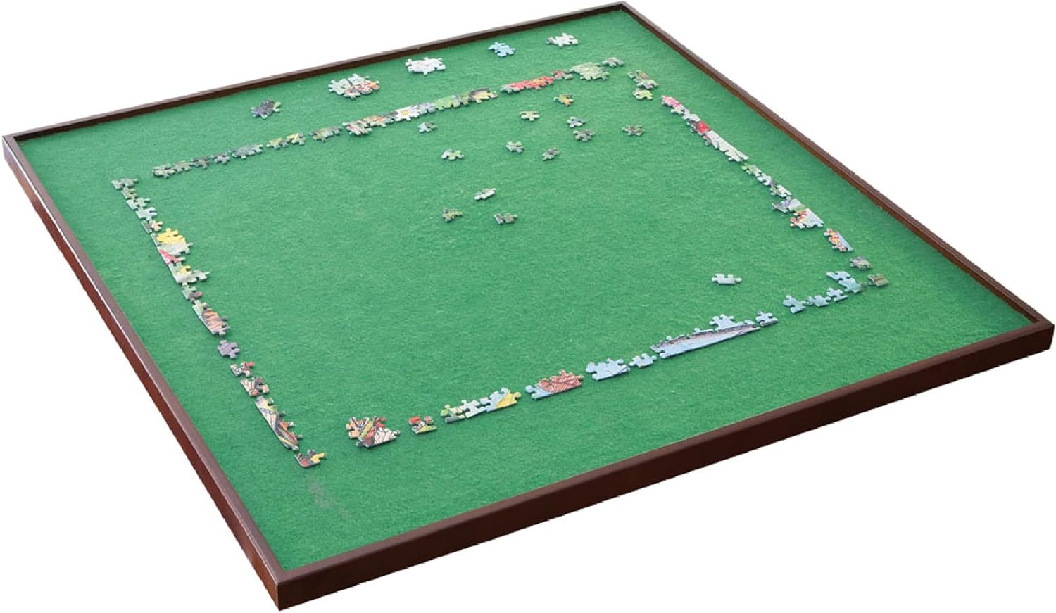 Bit an Piece Rotatin Puzzl Boar wit Laz Susan Portabl 150 Piec Jigsa Puzzl Tabl wit Fabri Lining Measure 34inc 34inch