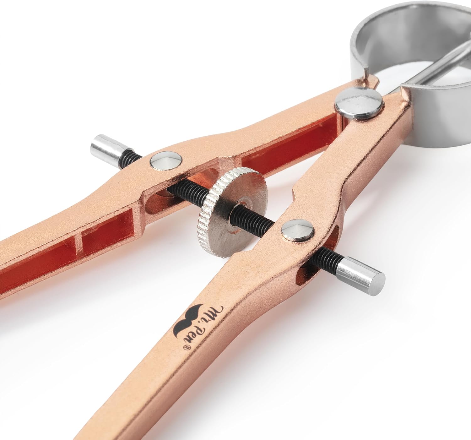 Professional Geometry Compass - Rose Gold, Metal with Lock, Drawing Drafting Compass - Extra Leads Included