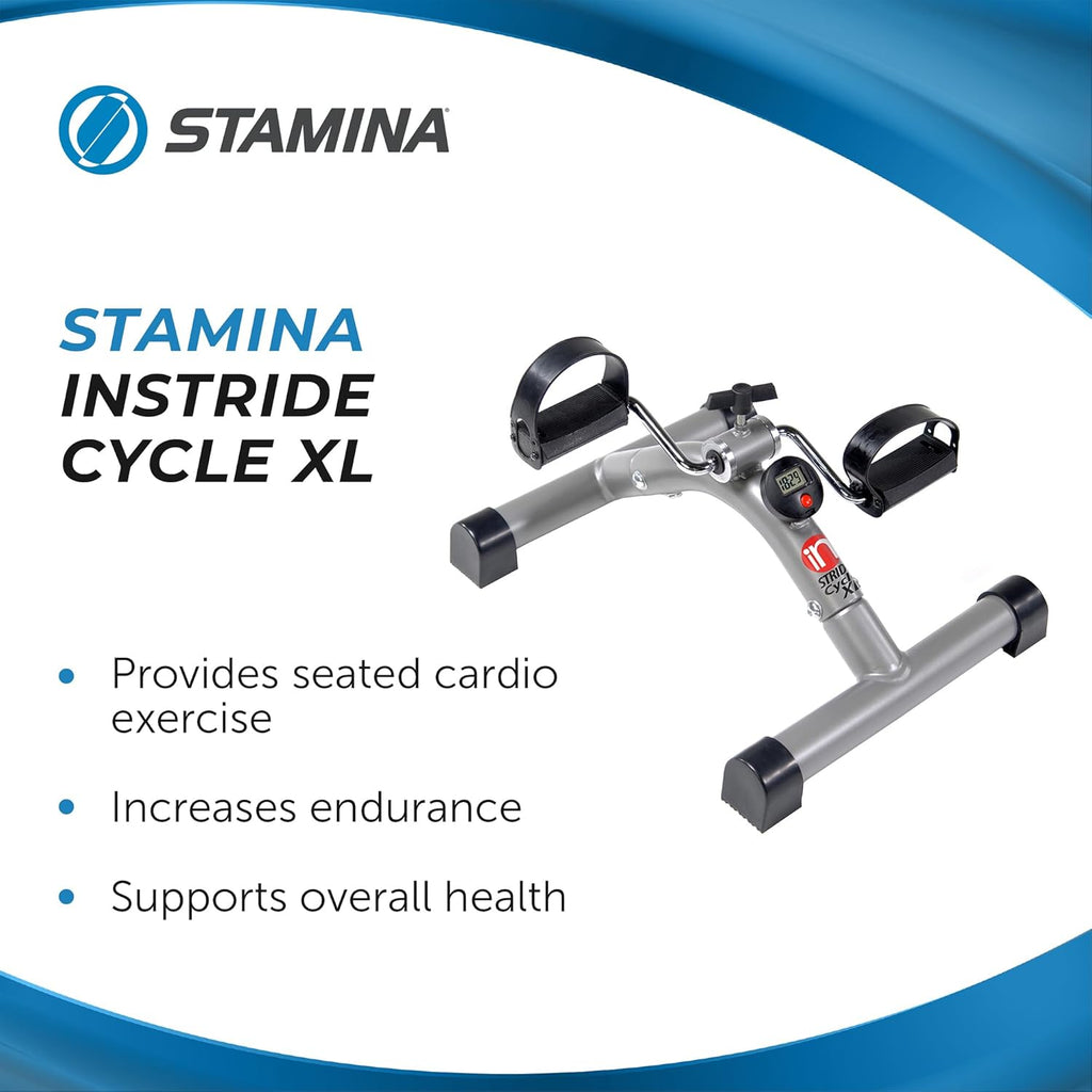 Stamin InStrid Cycl X Foldin Cycl Peda Exercise Fitnes Bik wit Smar Workou Ap fo Seate Exercis Foldabl Exercis Bik fo Hom Workout