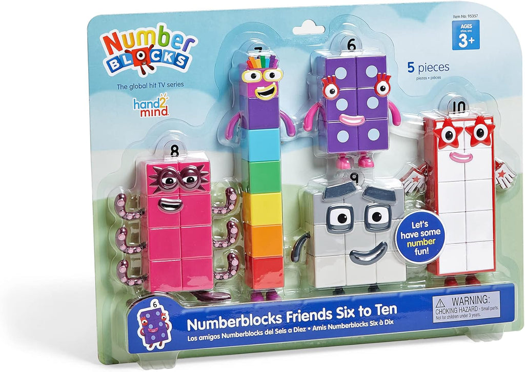 hand2min Numberblock Friend Si t Ten Actio Figur Set To Figure Playsets Smal Figurine fo Kids Countin Blocks Number fo Toddlers Mat Toys Kid Birthda Gifts?