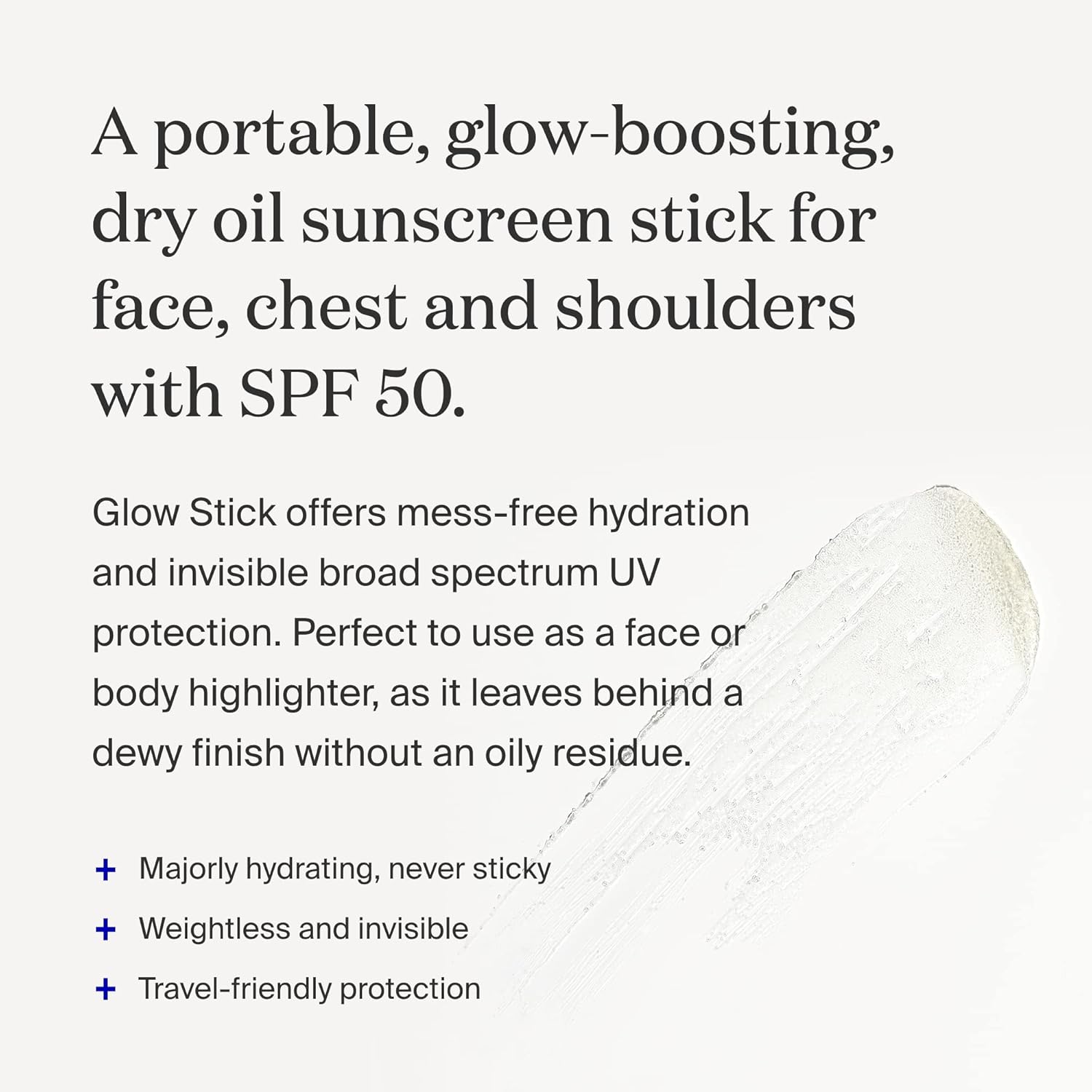 Supergoop Glo Stick . o SP 5 PA+++ Dr Oi Sunscree Stic fo Fac Bod Brighten Hydrate fo Health Glo Mess-Free Travel-Friendl SPF