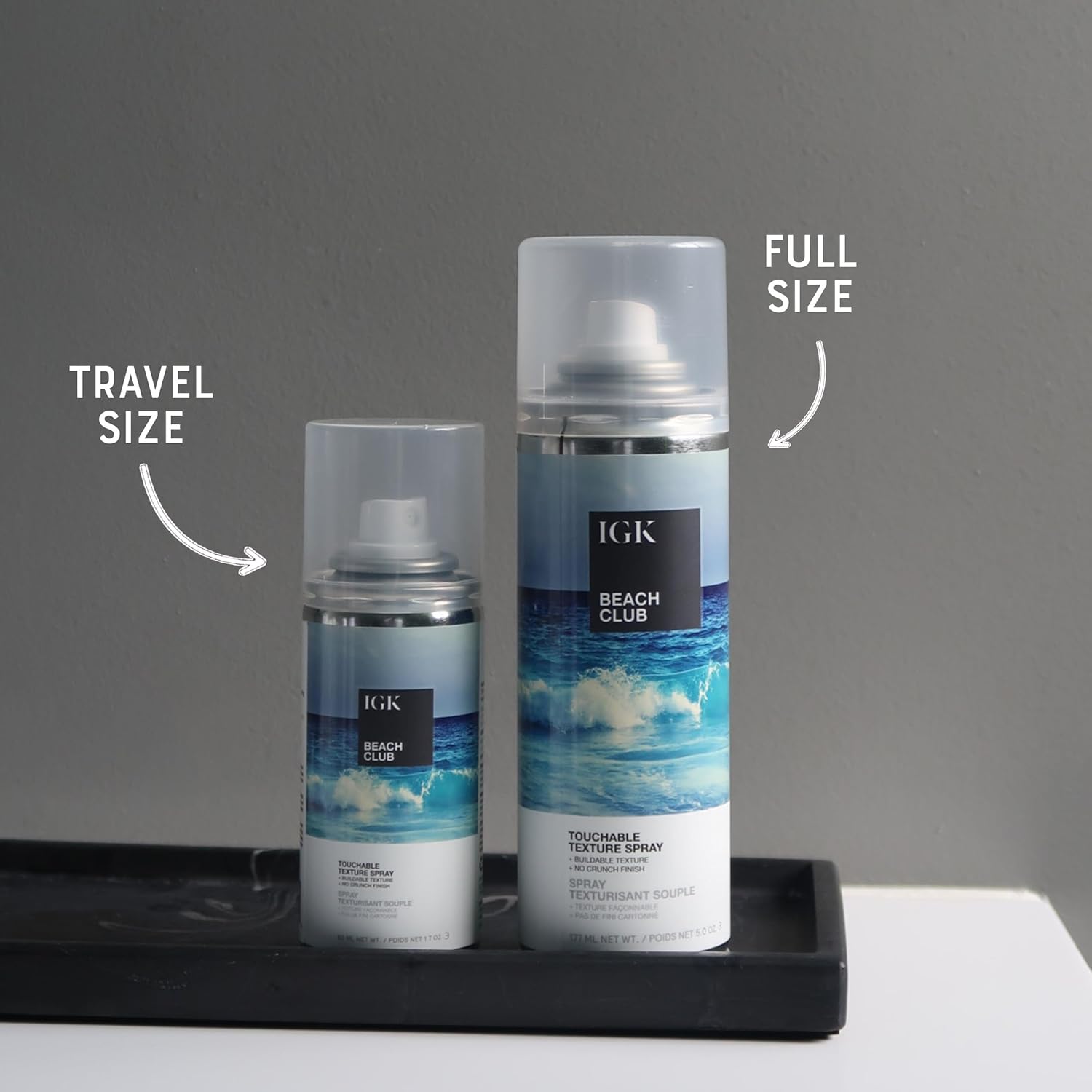 IGK BEACH CLUB Touchable Texture Spray | Hold + Volume + Lightweight | Vegan + Cruelty Free |