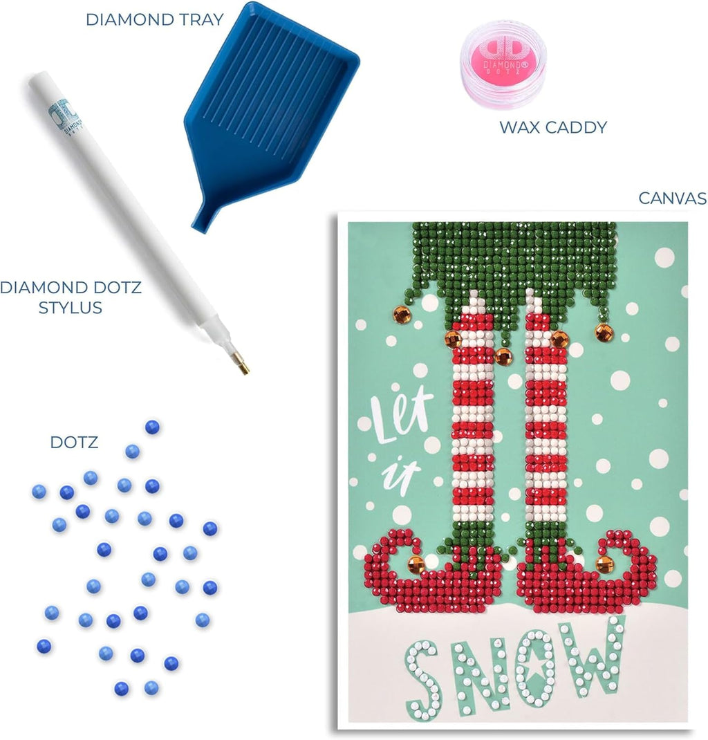 DIAMON DOT Le I Sno Diamon Ar Cards Handmad Diamon Paintin Card Kit Handmad Greetin Card Kit fo Christma Note an Specia Occasions