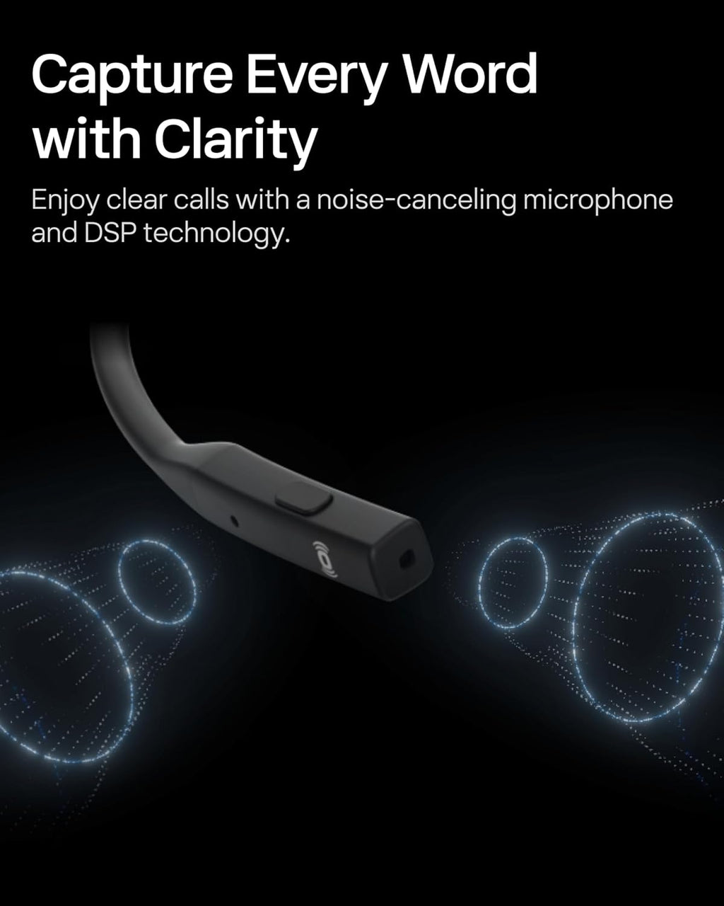 OpenComm2 UC 2025 Upgrade - Open-Ear Wireless Computer Headset with Boom Mic, Bone Conduction Bluetooth Stereo Headphones, USB-C Dongle Compatible with PC and Mac, Zoom Certified - C120 UC