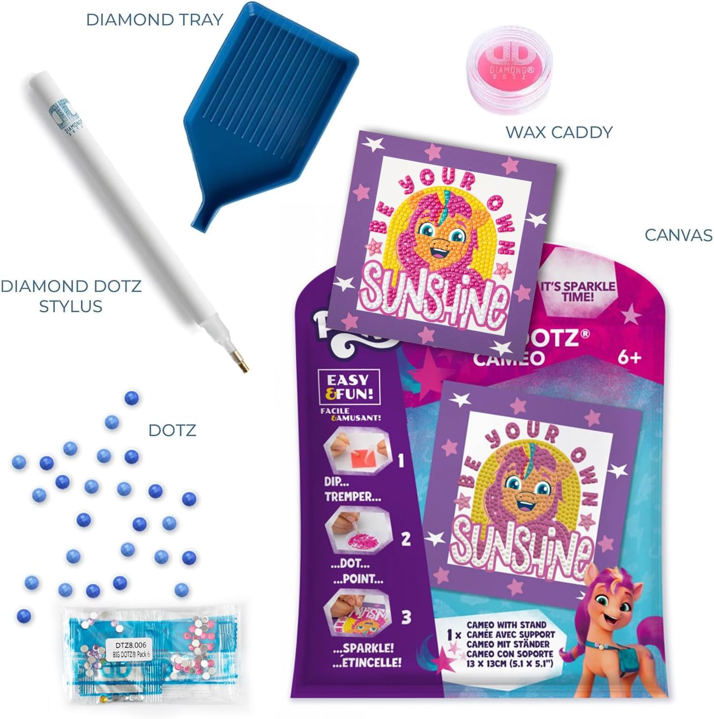 DIAMON DOT M Littl Pon B You ow Sunshin Diamon Paintin Kit fo Adult Diamon Ar Kit Relaxin Creativ Craf Ki wit Dot Gems