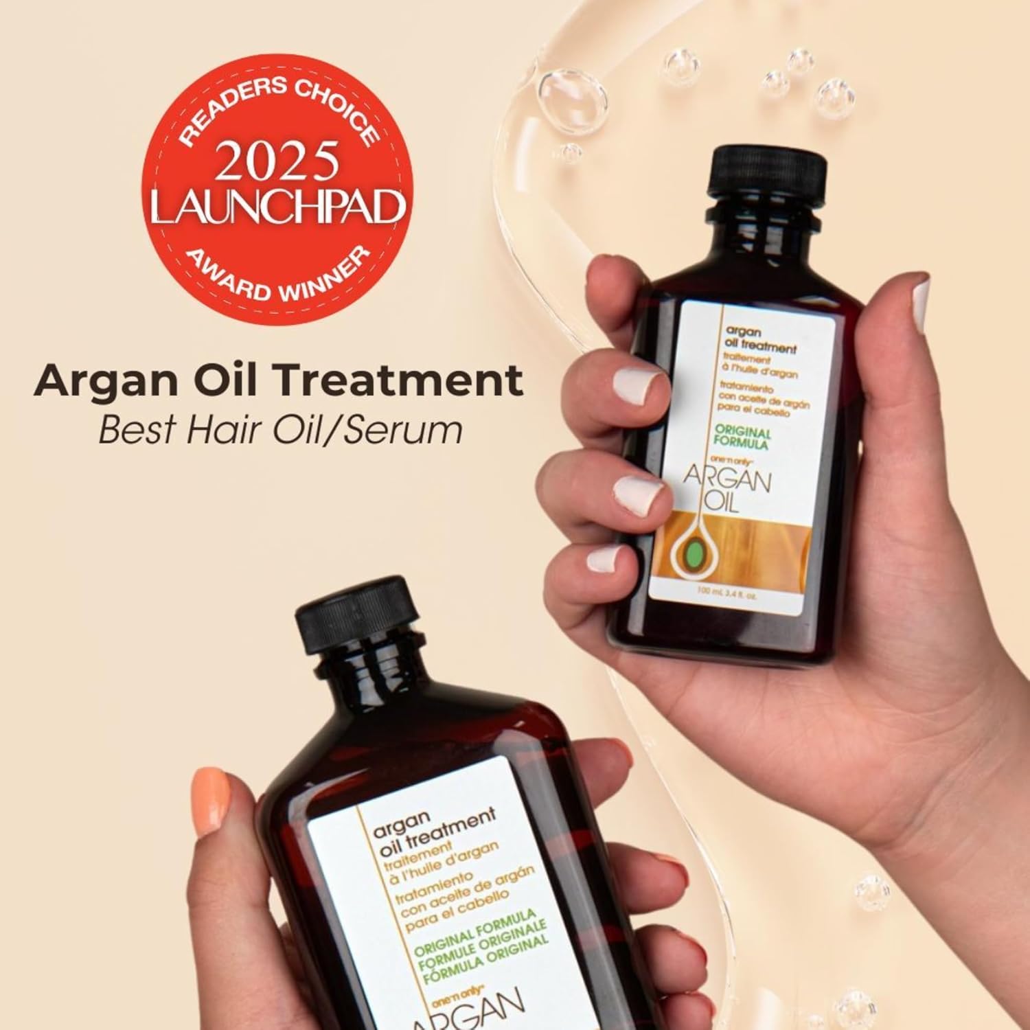 On ' Onl Arga Oi Hai Treatmen Lightweigh Hydratin Hai Oi fo Natural Wig Extension Shin Enhancing Hea Protectan Friz Contro ( oz)