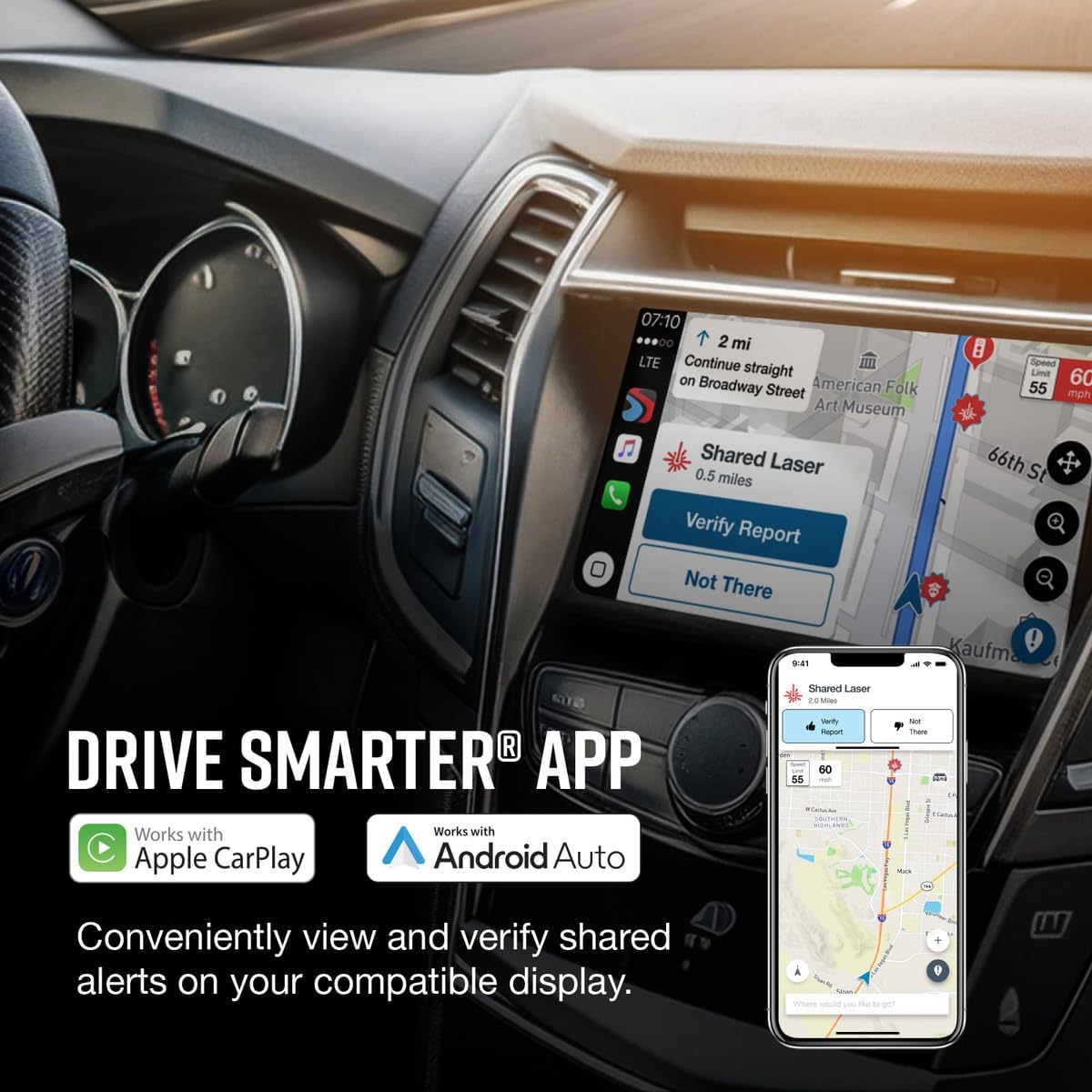 Escort MAX 360c MKII Laser Radar Detector - Dual-Band Wi-Fi and Bluetooth Enabled, 360¡ã Directional Arrows, Exceptional Range, Shared Alerts, Apple CarPlay and Android Auto Compatible, Black