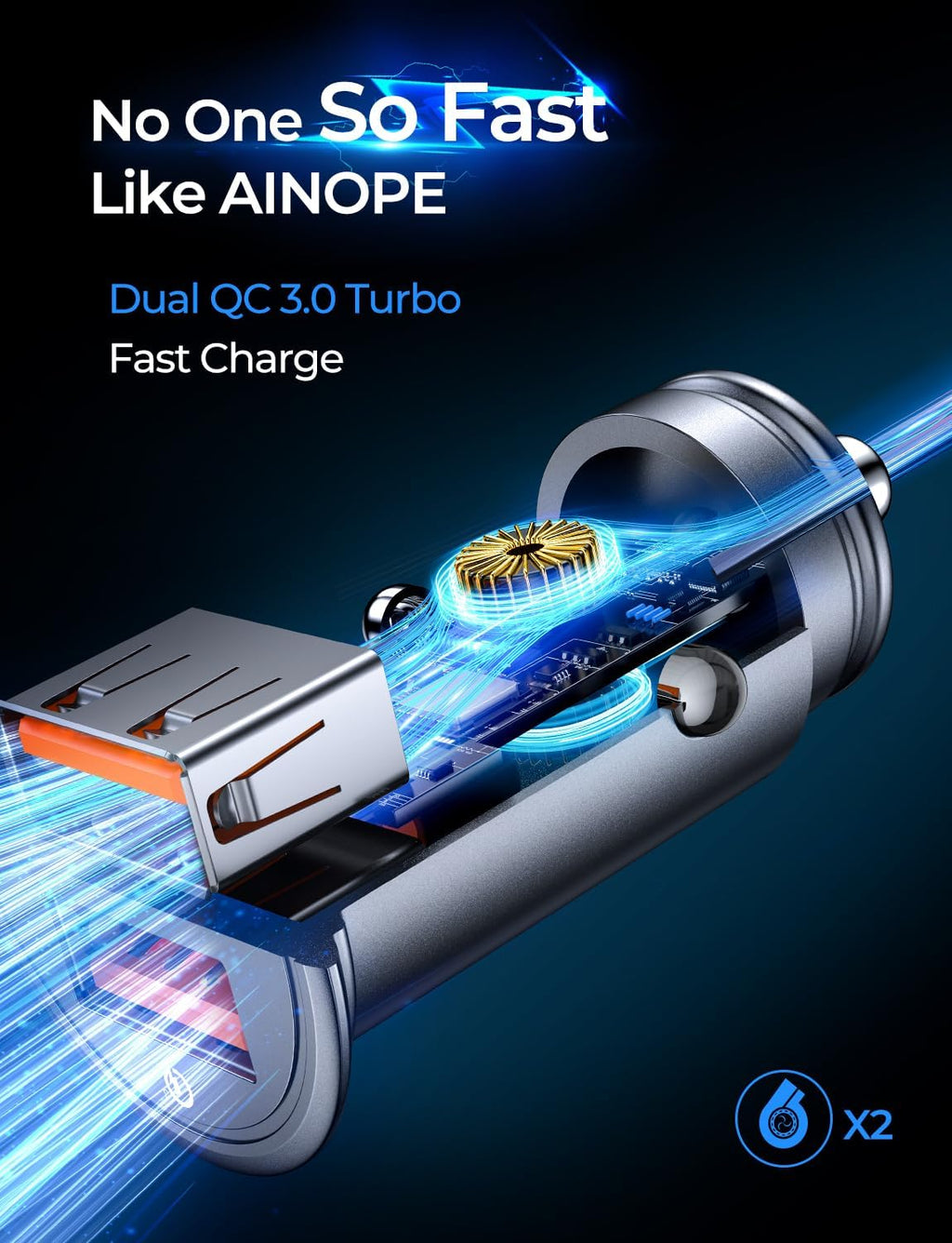 Super Fast Car Charger USB Car Charger Adapter 45W All Metal Lighter Android USB Quick Charge for iPhone 17 Pro Max 16e 16 15 14 13 12 11pro x 8 Samsung S25 S24 S23 S22 Car Charger