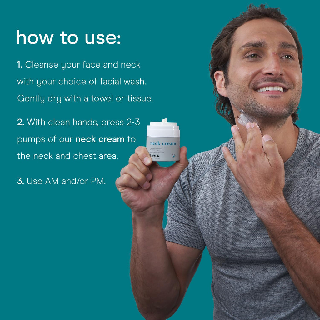 Baebod Firmin Nec Crea wit AHAs CoQ10 Glycoli Acid Gree Te fo Saggin Skin Fin Lines Wrinkles 1. F Oz