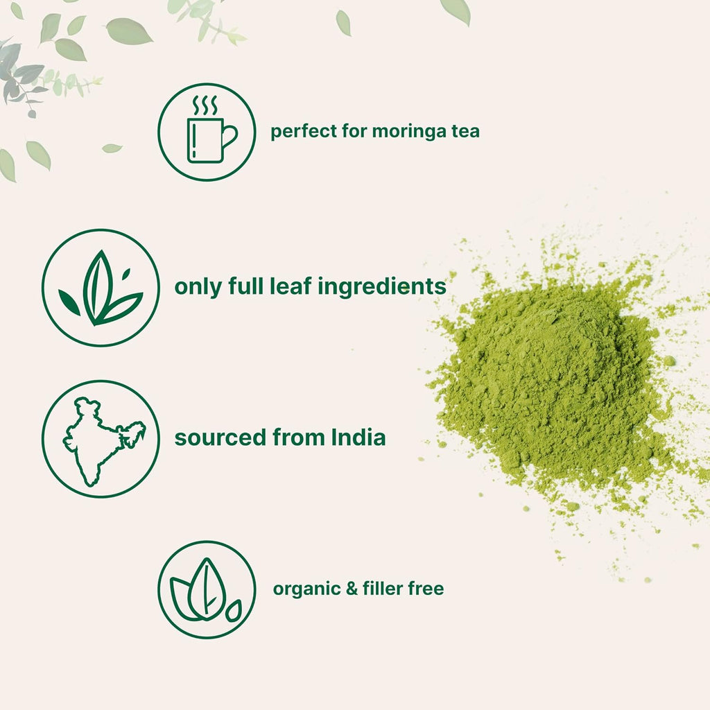 Micr Ingredient Organi Moring Oleifer Lea Powder Pounds Ric i Antioxidant an Immun Vitamin Grea Superfood fo Moring Tea Moring Drink Indi Grown Vegan