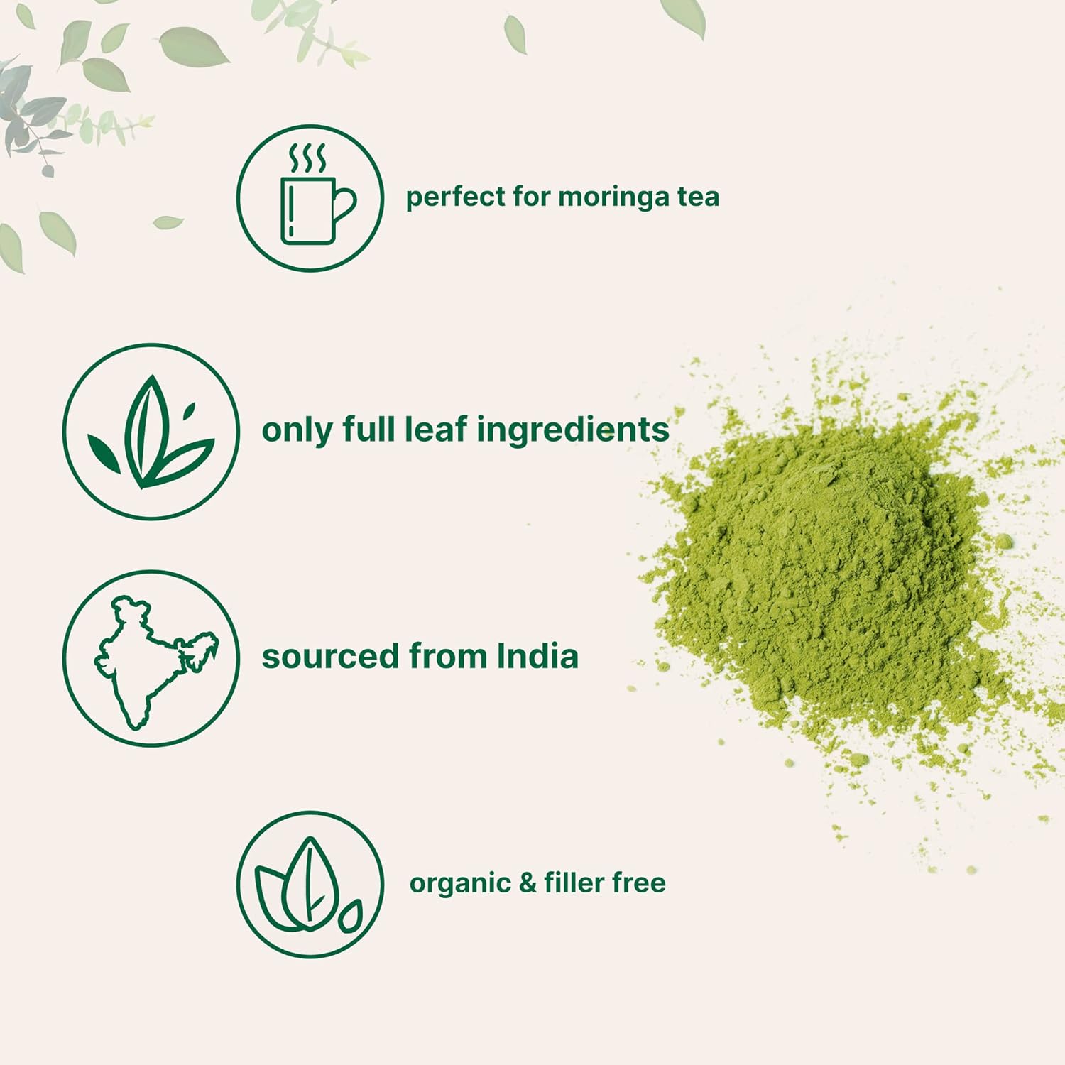 Micr Ingredient Organi Moring Oleifer Lea Powder Pounds Ric i Antioxidant an Immun Vitamin Grea Superfood fo Moring Tea Moring Drink Indi Grown Vegan