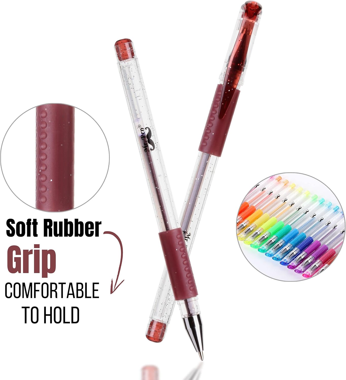 Glitte Ge Pens Assorte Colors 2 pcs Glitte Pens Glitte Ge Pen fo Adul Coloring