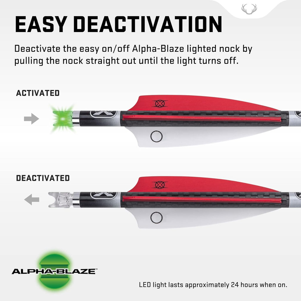 TenPoin Lighte Pr Elit 400-20inc Carbo Crossbo Arrows Pac o  wit Alpha-Blaz Lighte Noc Alpha-Noc H H Aluminu Bushin Essentia fo Crossbo Hunting