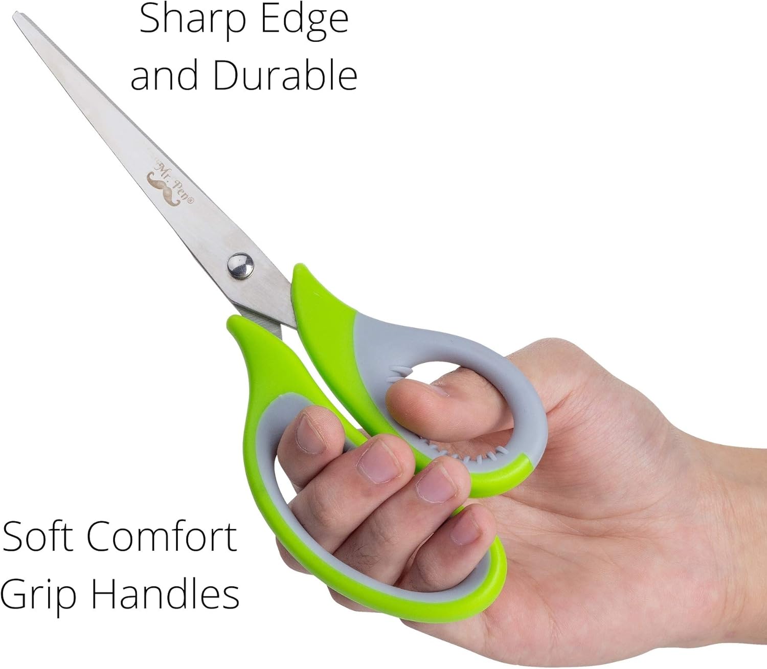 Multipurpos Scissor  inch Pac o 4 Shar Adul Offic Scissor fo Pape an Fabric