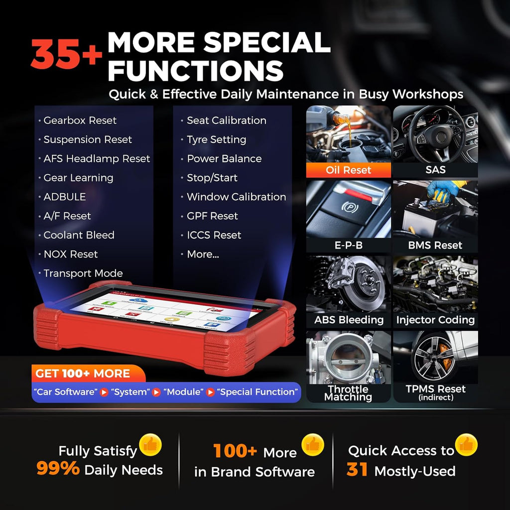 LAUNC X43 CRP919XB OBD Scanner 202 Wireles Bidirectiona Sca Too wit DBSCa VI Connector EC Coding FC AutoAuth 2-Yea Fre Update V.A. Guide 35 Services Al Systems CANFD