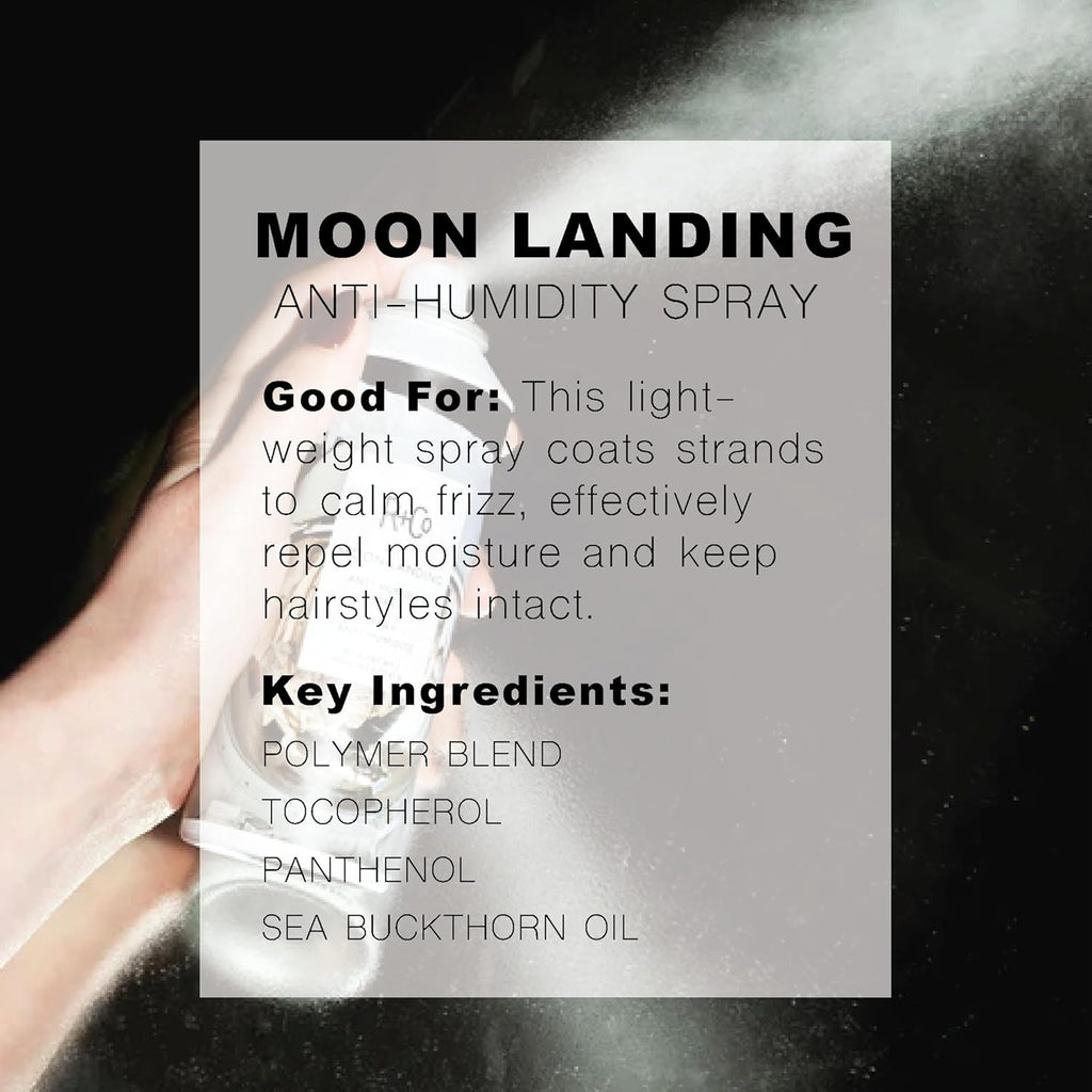 R&Co Moon Landing Anti-Humidity Spray - Frizz Control and Humidity Protection - Flexible Hold for Smooth Hair - Flyaway Tamer - Lightweight Shine Moisturizing Haircare Spray - 1.7oz (Pack of 2)