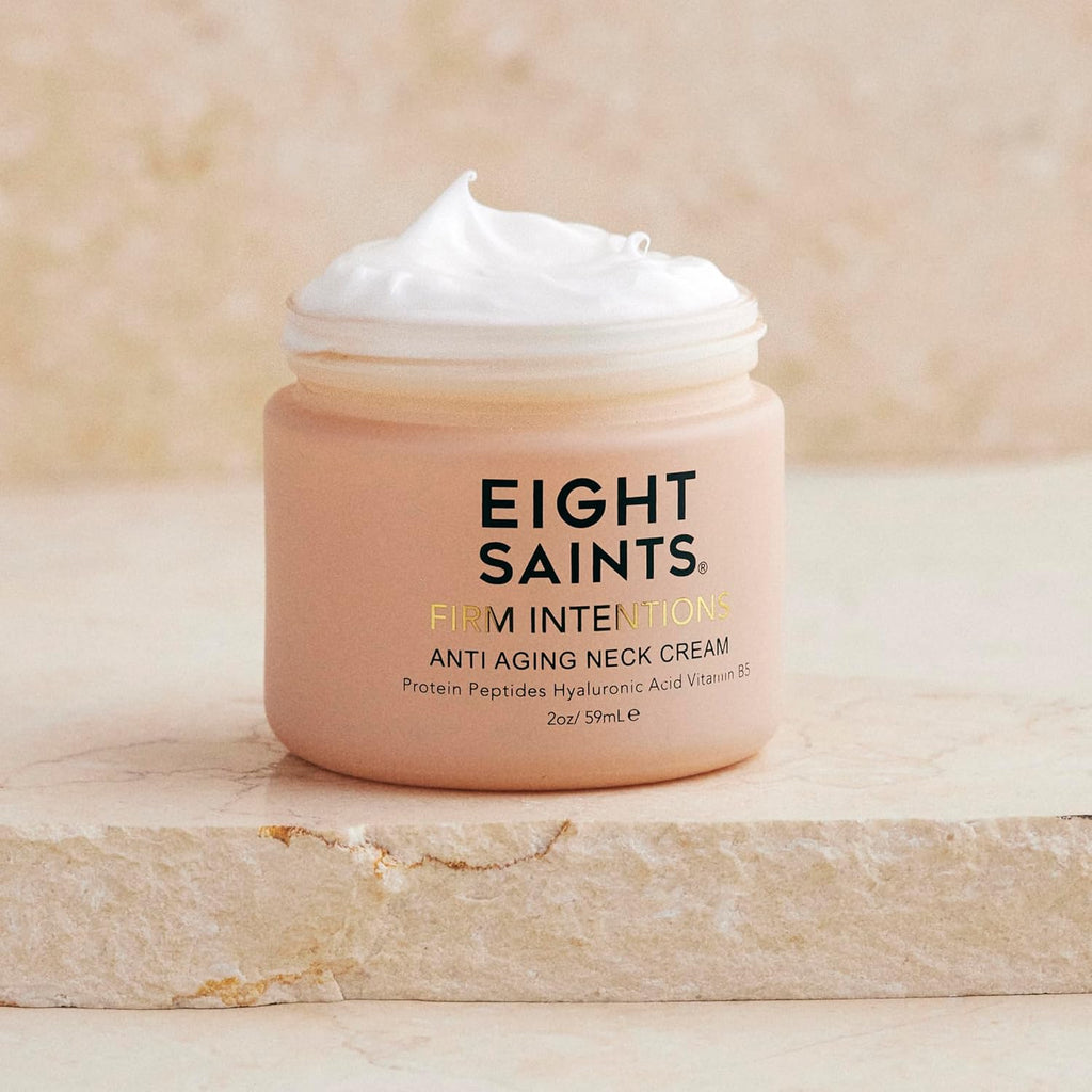 Eigh Saint Fir Intention Ant Agin Nec Cream Natura Organic Fo Firmin Ski an Reducin Wrinkles Ounces