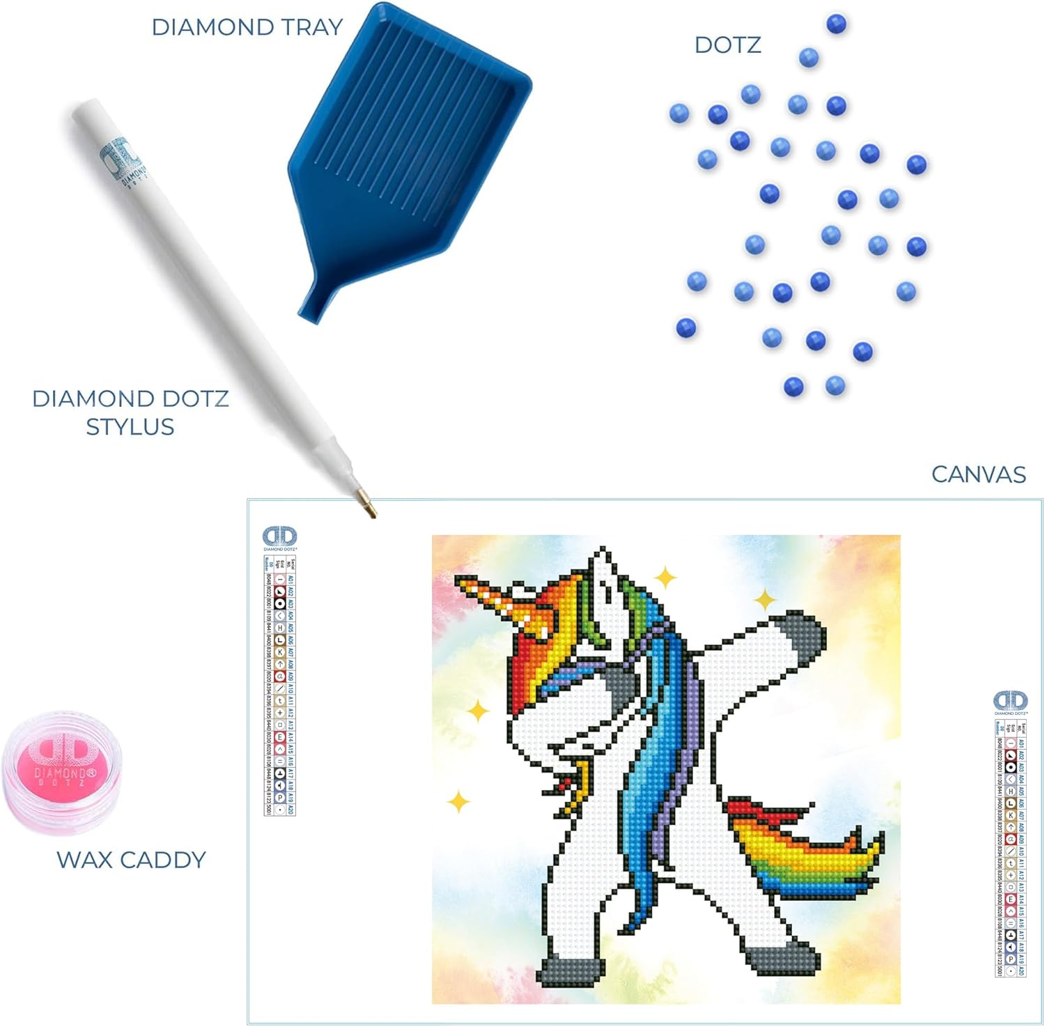 DIAMON DOT Un Da Unicor Diamon Paintin Kit fo Adult Diamon Ar Kit Relaxin Creativ Craf Ki wit Dot Gem 9.5inchx9.5inch