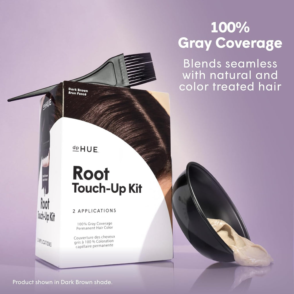 dpHUE Root Touch-Up Kit, Dark Blonde - Permanent Hair Color for Gray Coverage - Includes Two Applications - Paraben, SLS SLES Sulfate Free - Leaping Bunny Certified