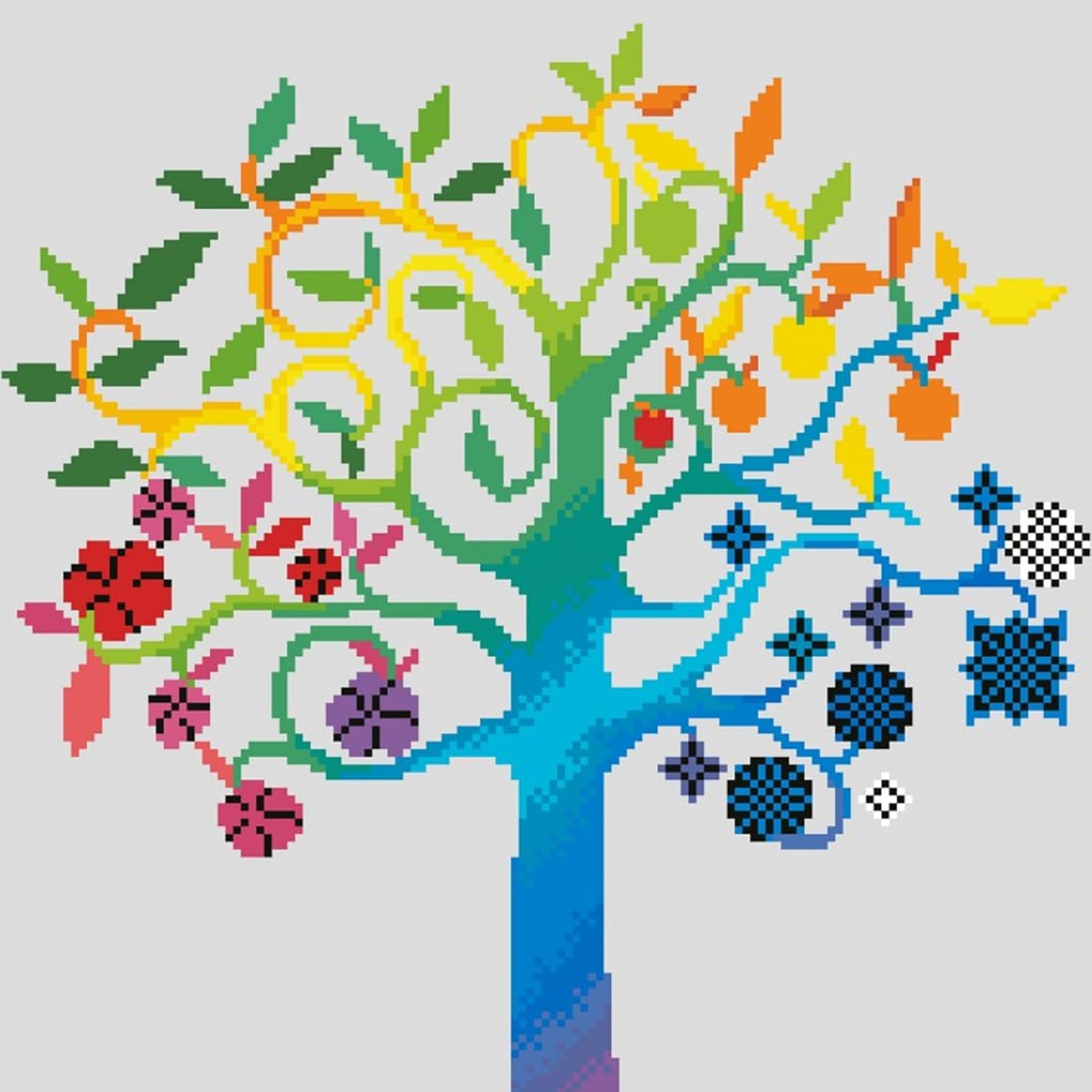 DIAMON DOT Wishin Tre Natur Diamon Paintin Kit fo Adult Diamon Ar Kit Relaxin Creativ Craf Ki wit Dot Gem 16inchx16inch