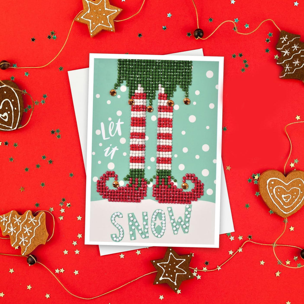DIAMON DOT Le I Sno Diamon Ar Cards Handmad Diamon Paintin Card Kit Handmad Greetin Card Kit fo Christma Note an Specia Occasions