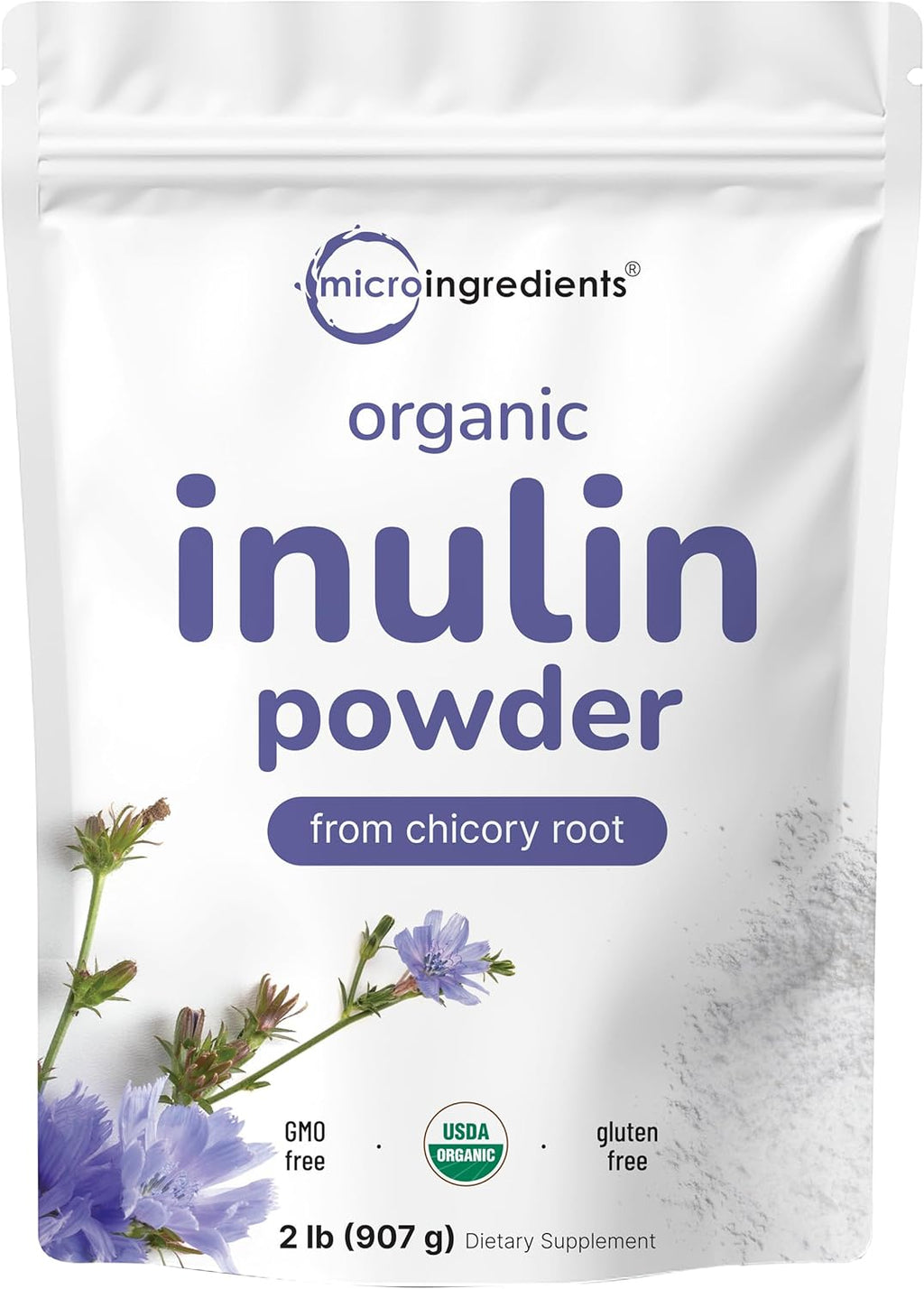 Micr Ingredient Organi Inuli Fibe Powder 2l Natura Prebioti t Suppor Digestiv Gu Healt Soluble Easil Digestibl Unflavored Vegan