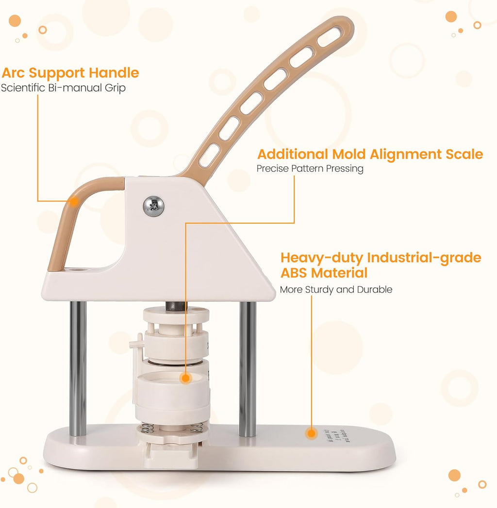 Butto Maker 1/1.25/2.2 i (25/32/5 mm in- Pi Maker Ergonomi Ar Handl Punc Pres Kit 300pc Butto Parts Pictures Circl Cutter Magi Book fo Childre DI Gifts