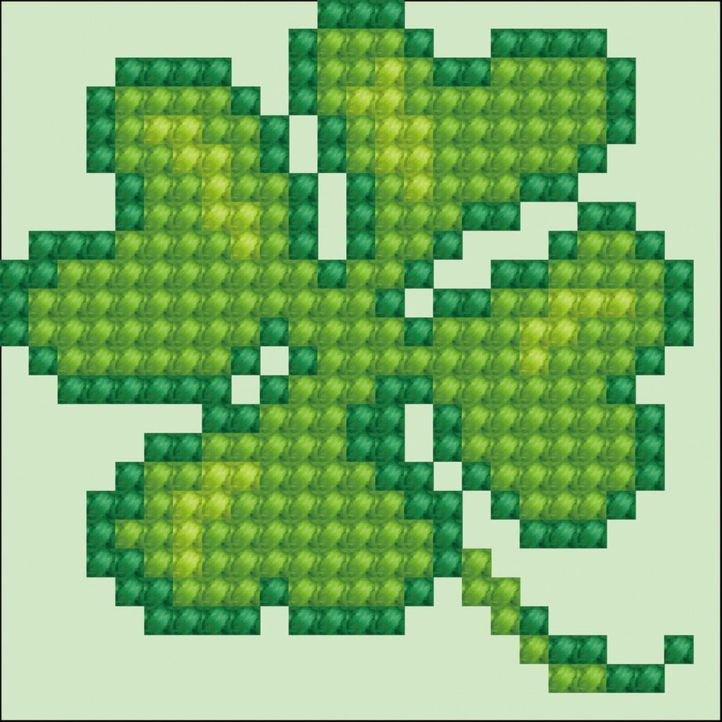 DIAMON DOT Luck Leave Clove Diamon Paintin Kit fo Adult Diamon Ar Kit Relaxin Creativ Craf Ki wit Dot Gem 2.7inchx2.7inch