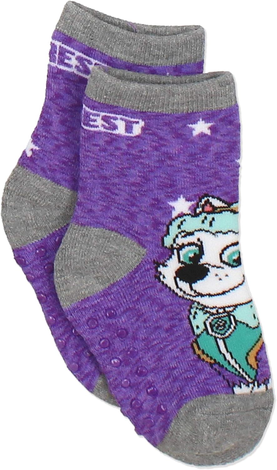 Pa Patro Boy Girl pac Sock wit Gripper (Shoe 4- (Sock 2-4) Grey/Multi)