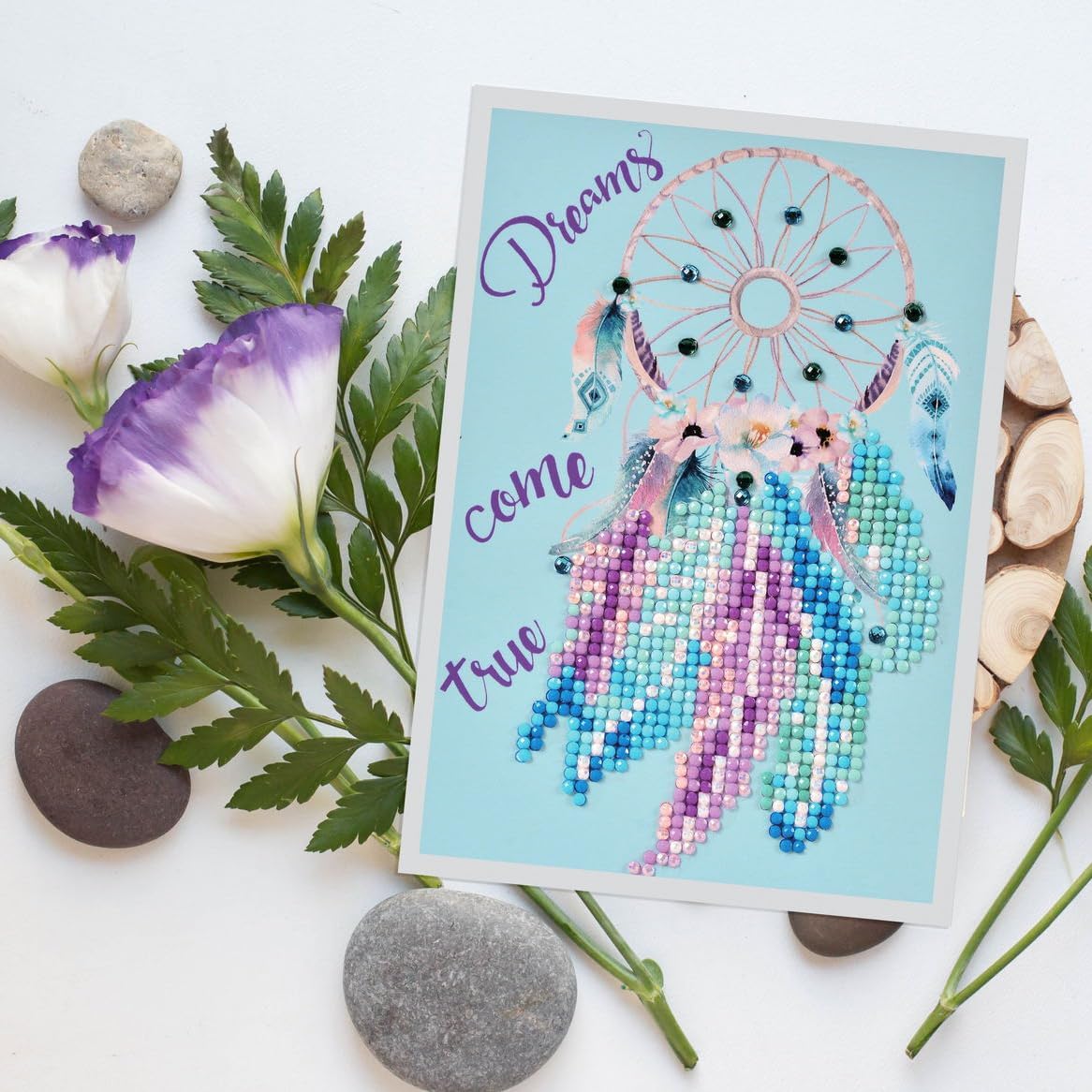 DIAMON DOT Dream Com Tru Diamon Ar Cards Handmad Diamon Paintin Card Kit Handmad Greetin Card Kit fo Than Yo Note an Specia Occasions