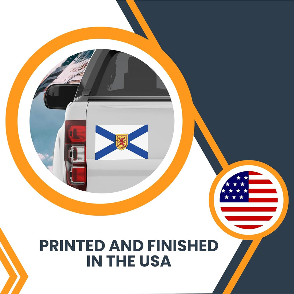 Magne M U Nov Scoti Fla Magnet 4x Inches Flexibl Magneti Decal Heav Dut Magne Viny fo Car Truck SUV Fridge Locker Canadia Provinc Souvenir Mad i USA