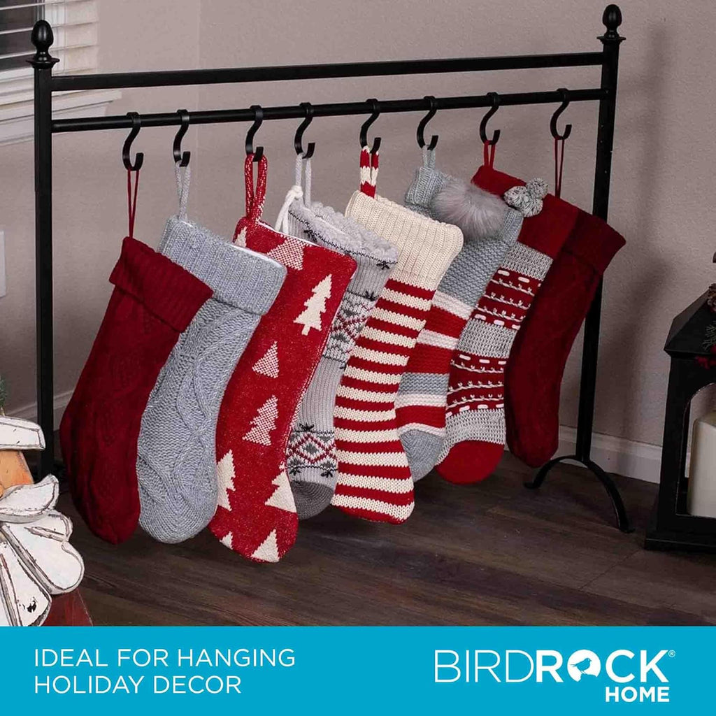 BIRDROC HOM Hoo Christma Stockin Holde Stan Moder Holida Decoratio Holde Blac Freestandin Deco Hange Heav Duty