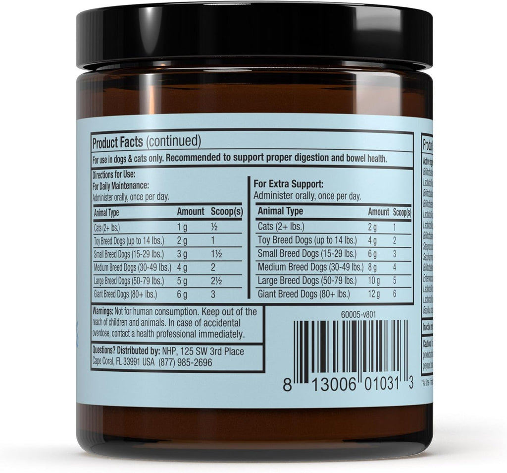 Bar Whisker Complet Probiotics fo Dog an Cats 3.1 o (9 g) Support Immun Function Digestiv Support Veterinaria Formulated No GMO Dr Mercola