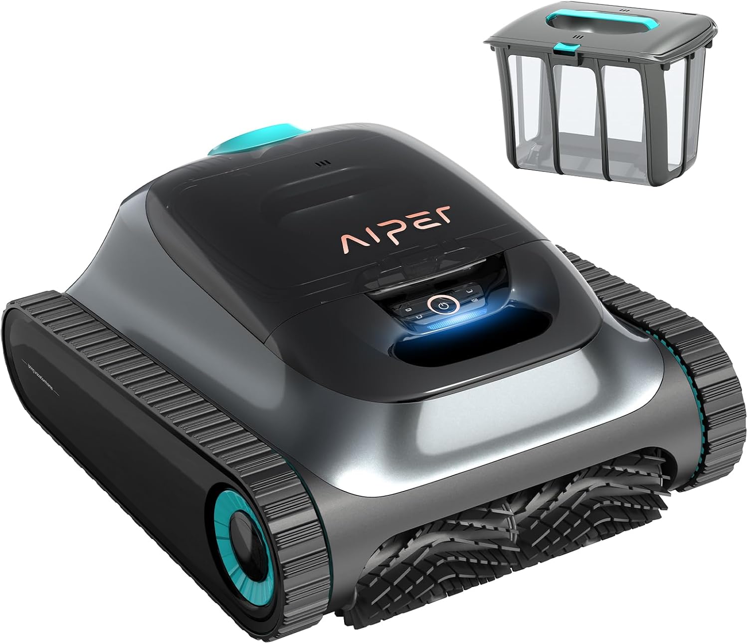 AIPE Scub S Cordles Roboti Cleaner Smar Navigatio fo Ingroun Pool u t 1,60 Sq.ft Wal an Waterlin Cleanin Vacuum