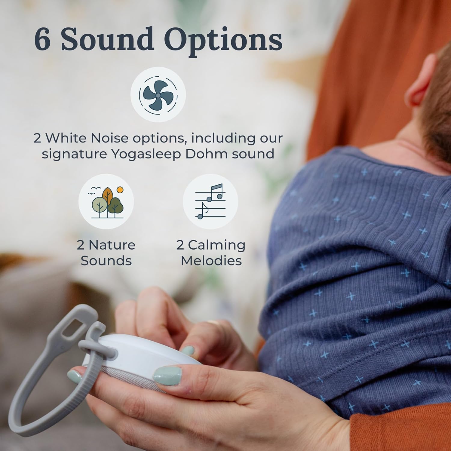 Yogaslee Doh Classi (White an Hush Portabl Soun Machin Bundle Th Origina Whit Nois Soun Machine Soothin Natura Sound fro Rea Fan Slee Therap fo Adults Kid Baby