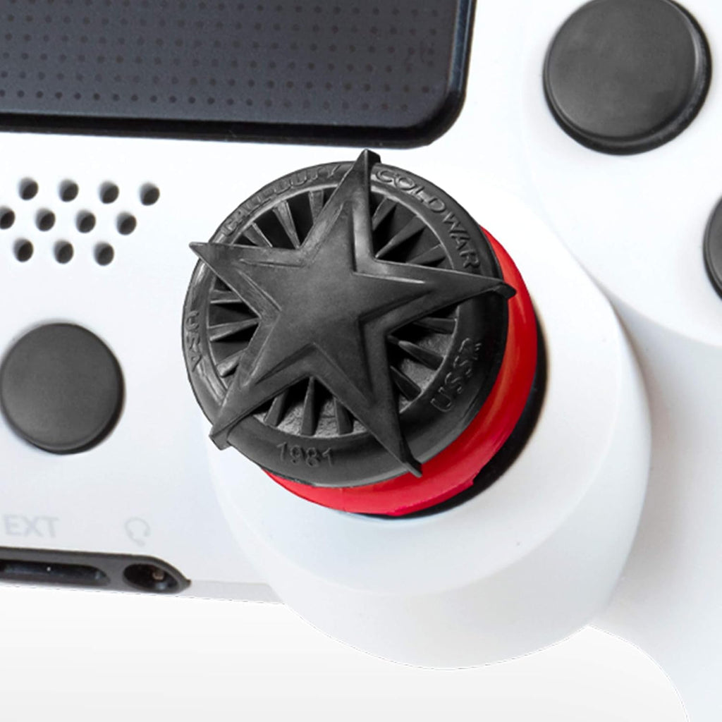 KontrolFree Cal o Duty Blac Op Col Wa Performanc Thumbstick fo PlayStatio (PS4 an PlayStatio (PS5  High-Rise Conve Black/Red