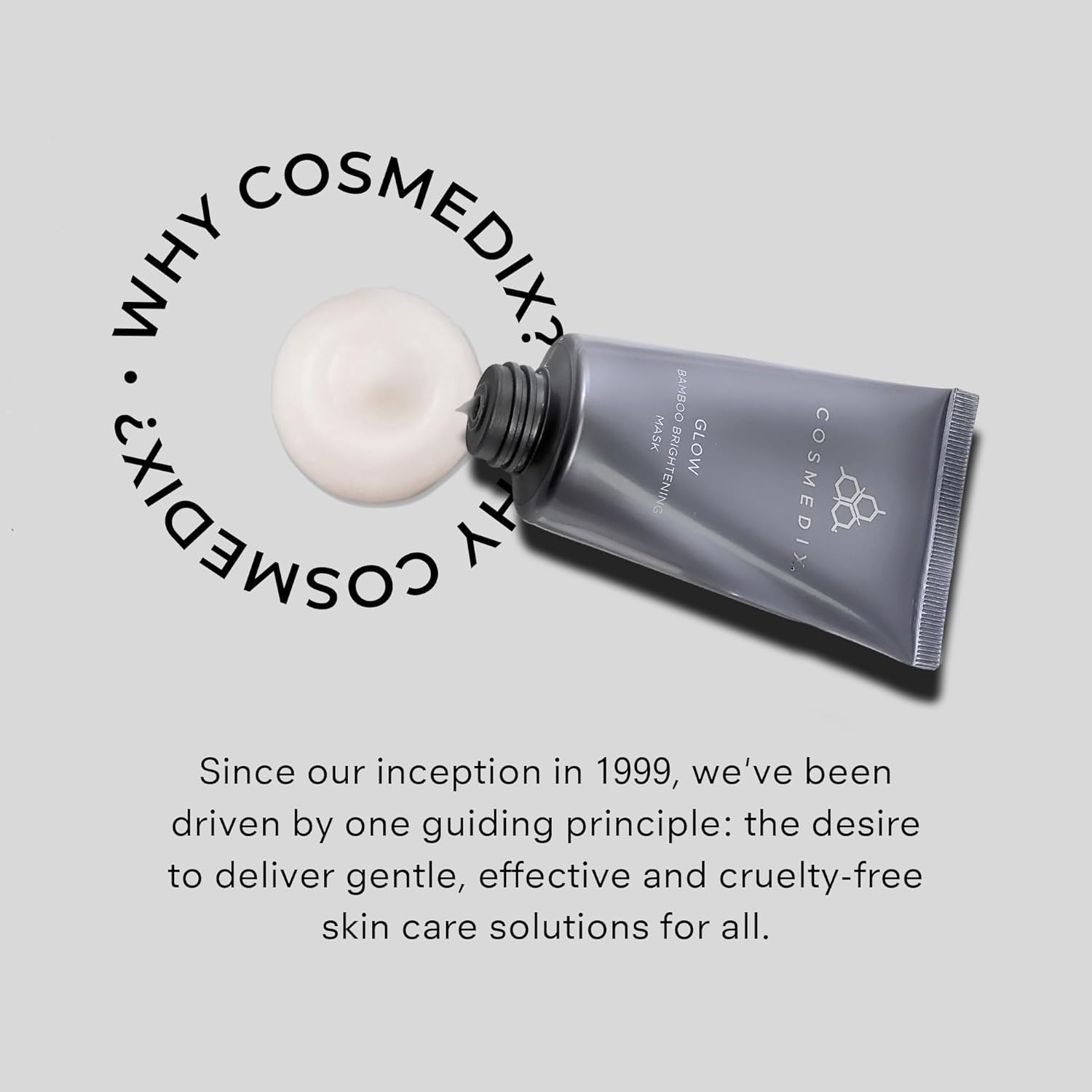 COSMEDI Glo Bambo Brightenin Facia Mas P Exfoliatin Facia Scru fo Tired Dul Uneve Ski Anti-Agin Gentl Nigh Fac Exfoliato wit Bambo Niacinamid Al Ski Types