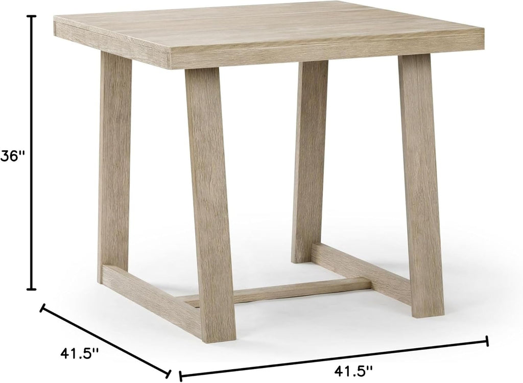 Classic Pub Dining Table Counter Height (41in / 1050mm), Seashell Wirebrush