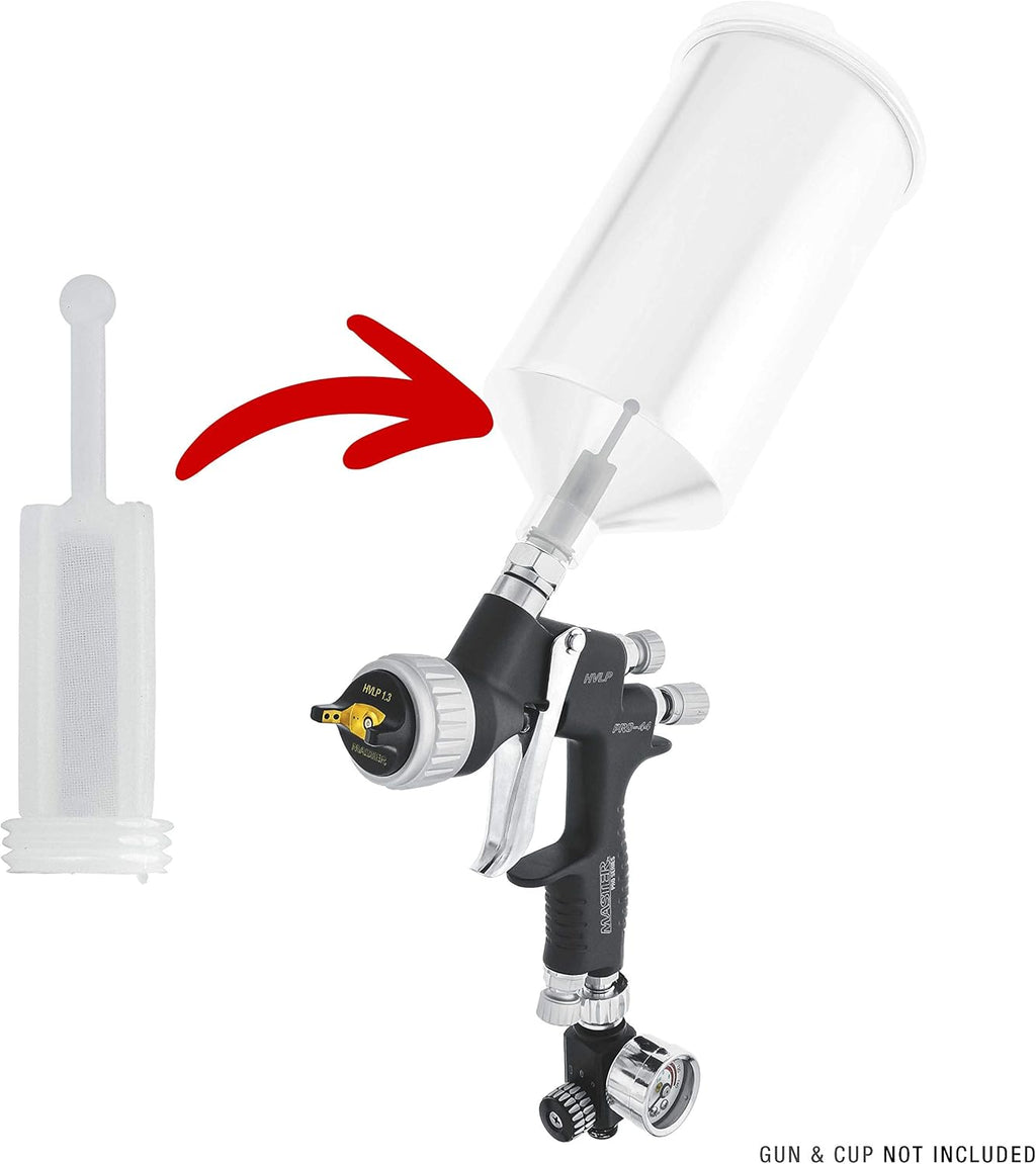 TC Globa Disposabl HVL Gravit Spra Gu Filter Fin Mes (Pac o 24 Universa Siz Fit Mos Gravit Fee Spra Gun t Strai an Catc Dir Particle i Pain Coatings Auto