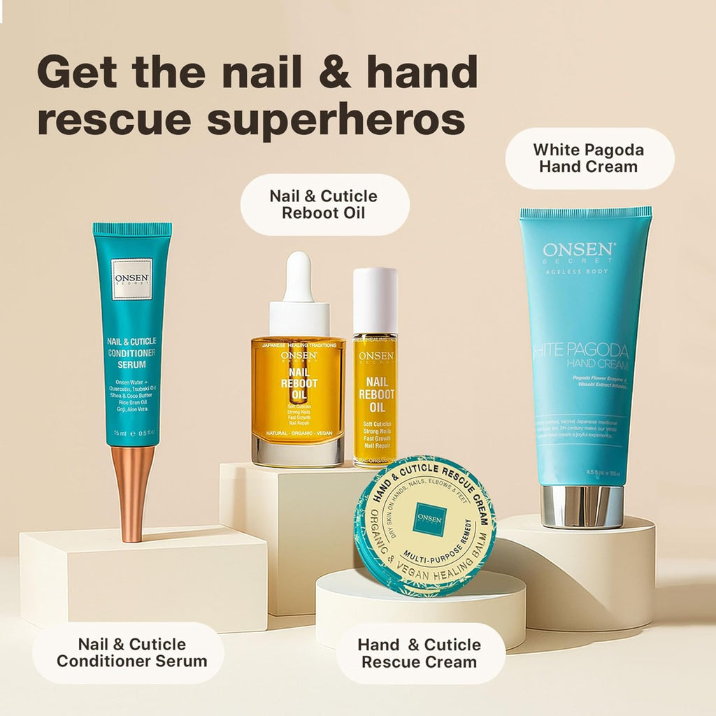 Onse Secre Nai Cuticl Repai Oi (10ml Dr Oi Formul Japanes Tsubaki Te Tre Jojob Strengthen Nails Repair Cuticles Hydrate Ski Hai Natura Vegan