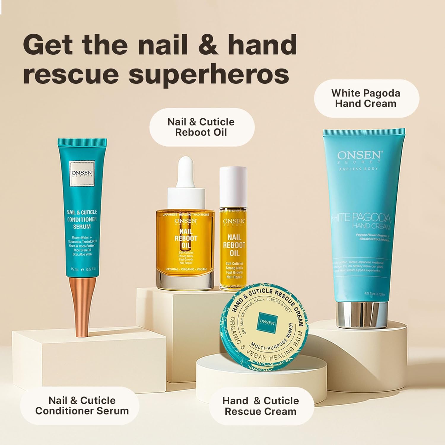 Onse Secre Nai Cuticl Repai Oi (10ml Dr Oi Formul Japanes Tsubaki Te Tre Jojob Strengthen Nails Repair Cuticles Hydrate Ski Hai Natura Vegan