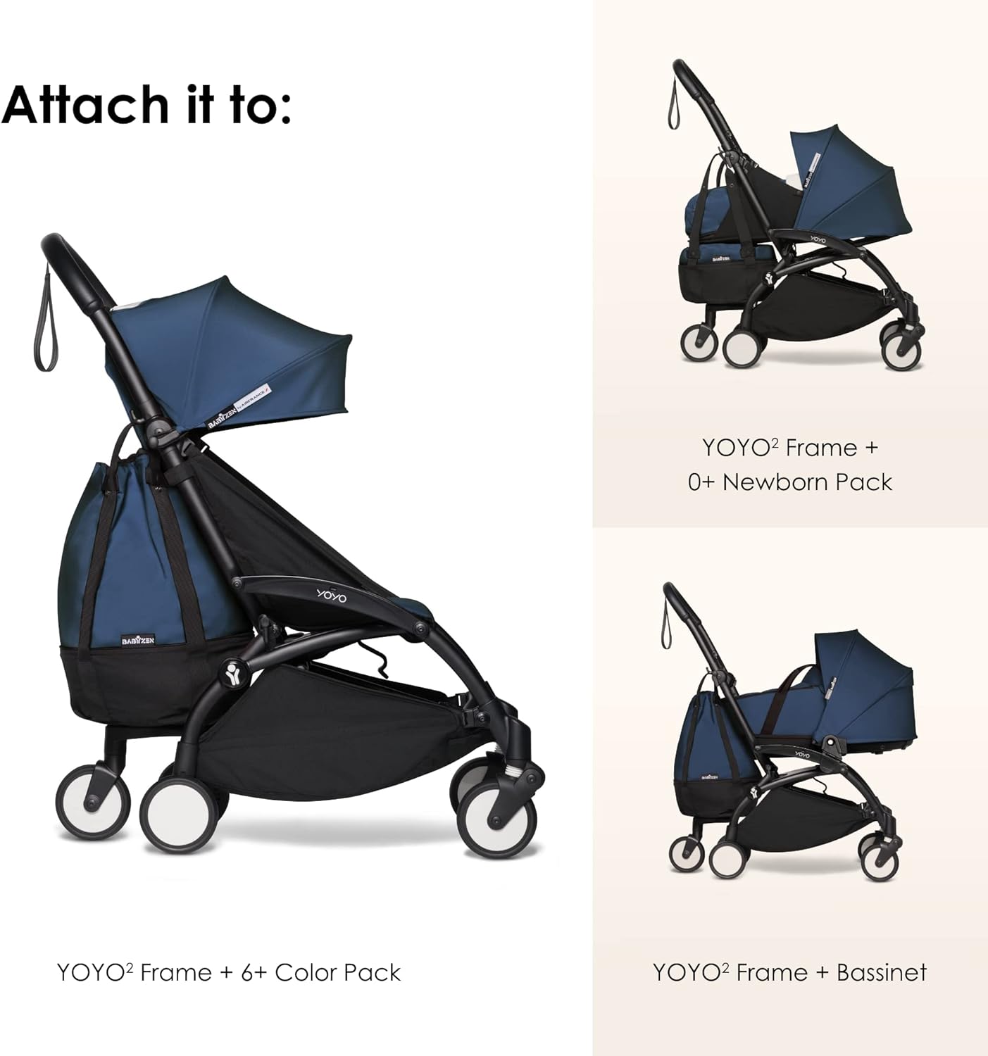Stokk YOY Bag Nav Blu Provide Additional Sturd Storag o th YOYO Strolle Include Whee Bas Hooks