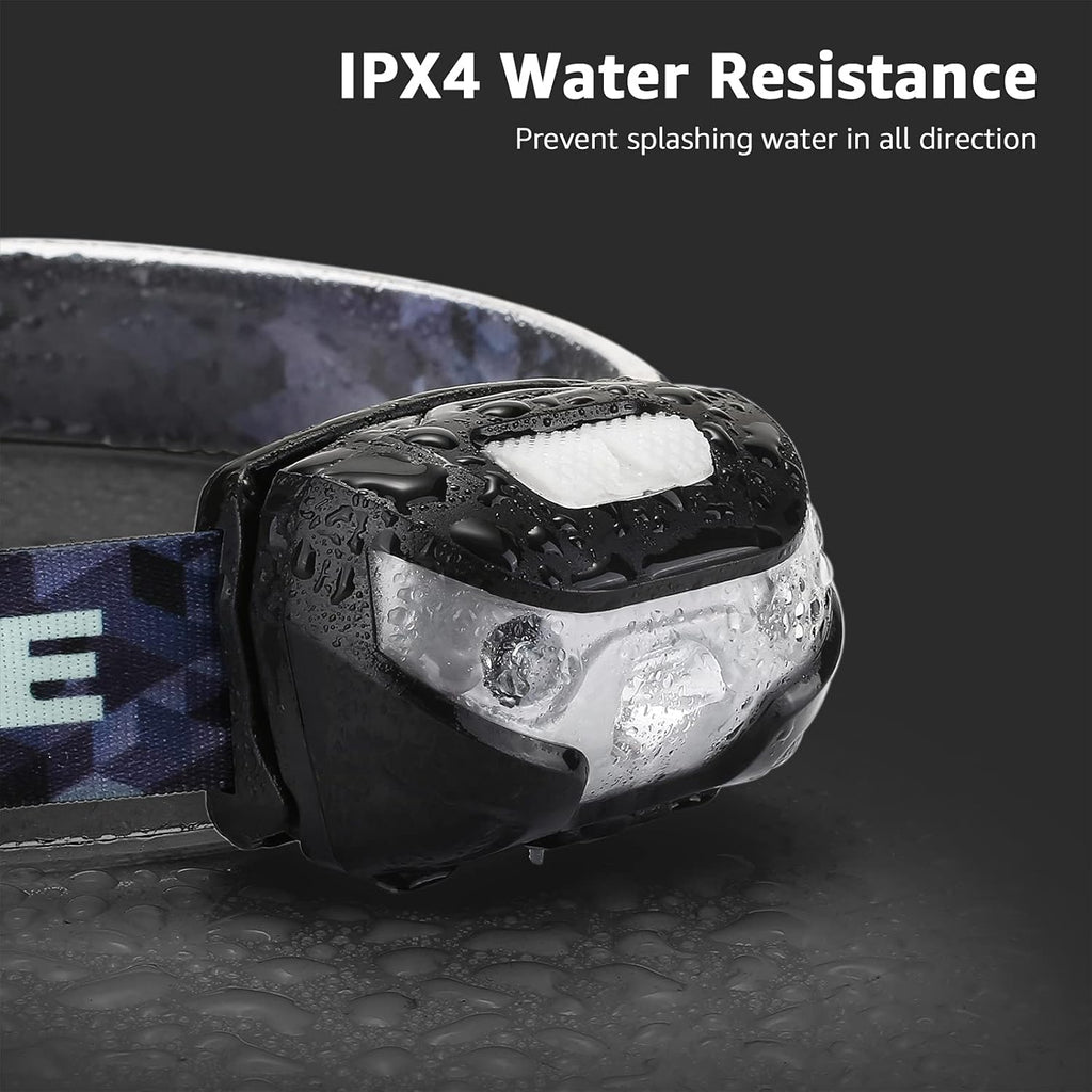 Lepr LE Headlam Rechargeabl Supe Brigh Hea Lam wit Mode fo Campin Hikin Gea Essentials IPX Waterproo Headligh Flashligh wit Re Light US Cabl Included