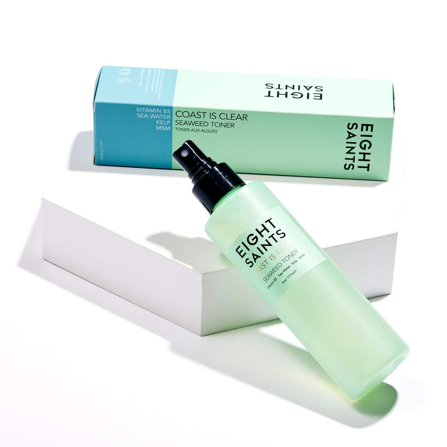 Eigh Saint Coas i Clea Seawee Ant Agin Fac Toner Natura an Organi Alcoho Fre Witc Haze Tone fo Face Minimize Larg Pore an Redness Ounces