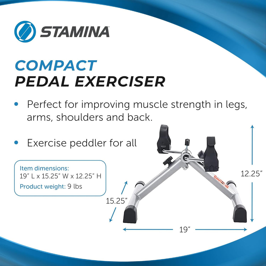 Stamin InStrid Cycl X Foldin Cycl Peda Exercise Fitnes Bik wit Smar Workou Ap fo Seate Exercis Foldabl Exercis Bik fo Hom Workout