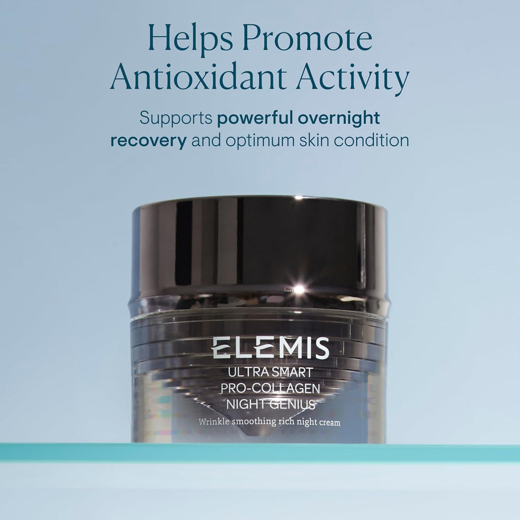 ELEMI ULTR SMAR Pro-Collage Nigh Geniu Powerfu Anti-Wrinkl Ric Recover Crea Replenishes Rejuvenates an Firm Ski Overnight