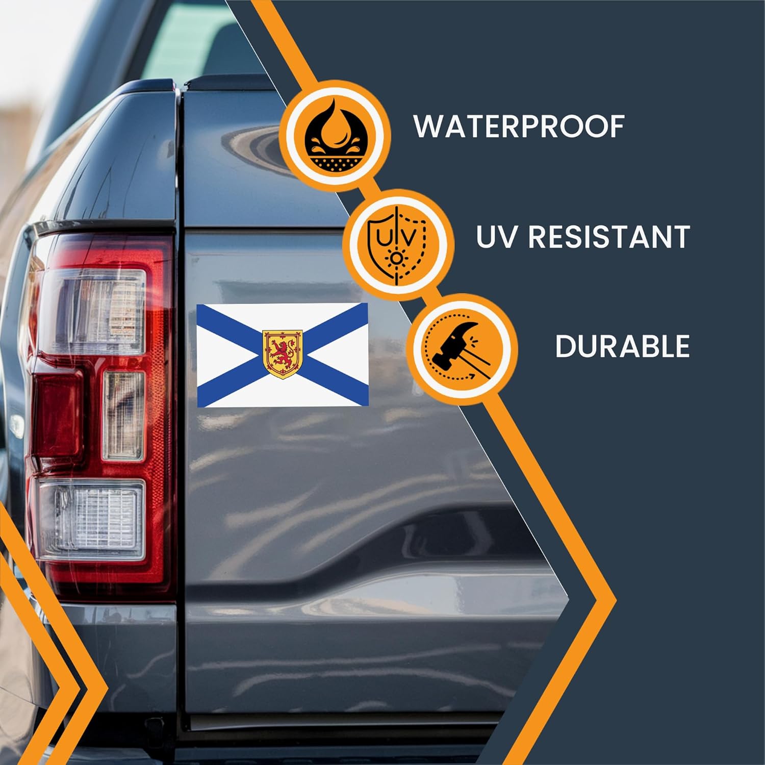 Magne M U Nov Scoti Fla Magnet 4x Inches Flexibl Magneti Decal Heav Dut Magne Viny fo Car Truck SUV Fridge Locker Canadia Provinc Souvenir Mad i USA