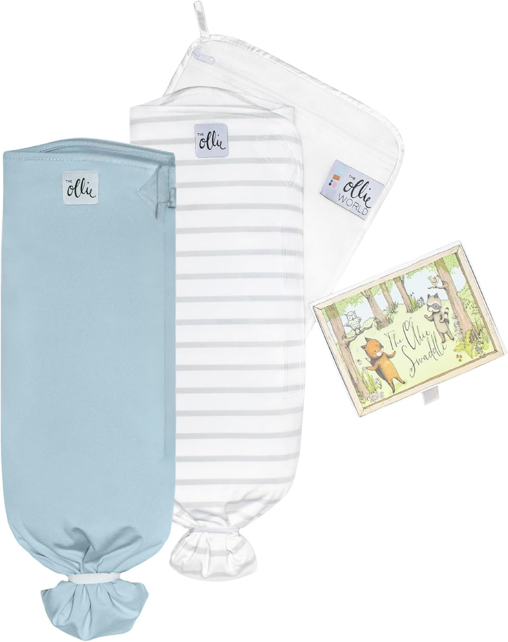 Th Olli Swaddl Bundl  Slee Swaddle fo Babie Breathable Moisture-Wickin Fabri t Preven Overheatin Soft Adjustabl Fi Idea fo Newborn (Sk Steele)