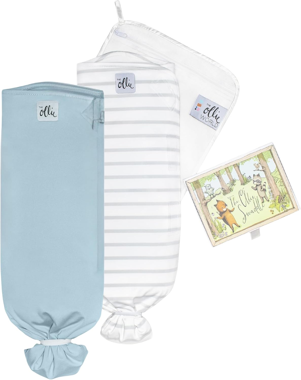 Th Olli Swaddl Bundl  Slee Swaddle fo Babie Breathable Moisture-Wickin Fabri t Preven Overheatin Soft Adjustabl Fi Idea fo Newborn (Sk Steele)